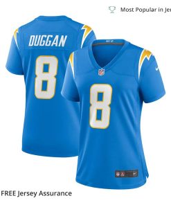 Nike Women’s Max Duggan Jersey – Los Angeles Chargers Powder Blue Team Game
