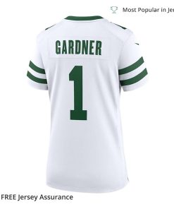 Nike Womens Sauce Gardner Jersey New York Jets White Player