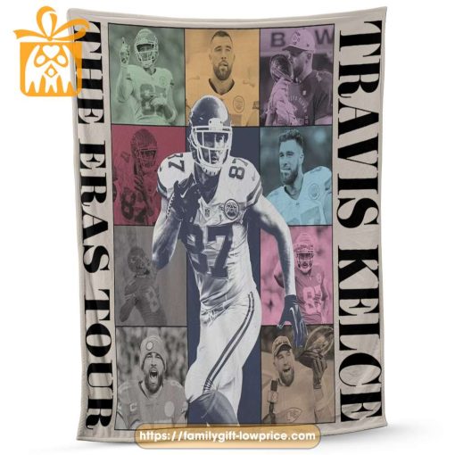 Travis Kelce The Eras Tour – Exclusive Vintage NFL Blanket! Perfect Gift for Football Fans