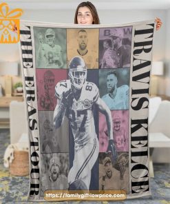Travis Kelce The Eras Tour - Exclusive Vintage NFL Blanket! Perfect Gift for Football Fans