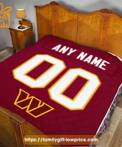 Washington Commanders Blanket-Inspired NFL Jersey – Customizable with Names & Number – Perfect Personalized Blankets