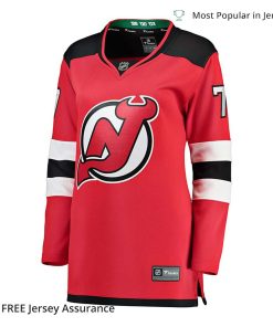 Womens Dougie Hamilton Jersey New Jersey Devils Red Breakaway Player 1