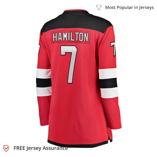 Women’s Dougie Hamilton Jersey – New Jersey Devils Red Breakaway Player