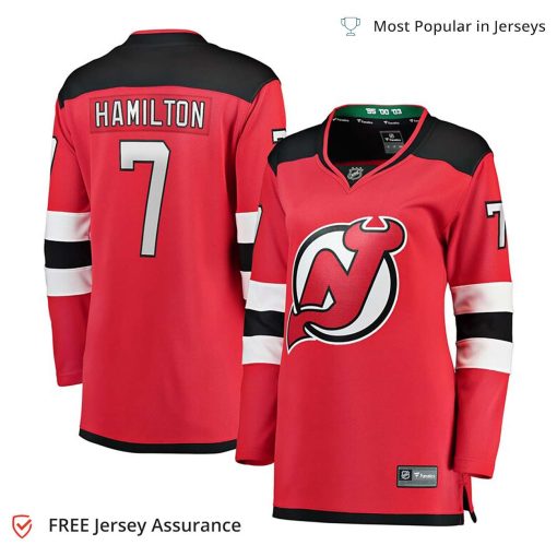 Women’s Dougie Hamilton Jersey – New Jersey Devils Red Breakaway Player