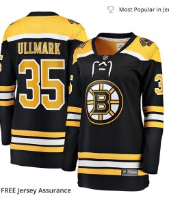 Women’s Linus Ullmark Jersey – Boston Bruins Black Home Breakaway Player