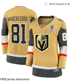 Womens Marchessault Jersey Vegas Golden Knights Gold 2023 Stanley Cup Champions Home Breakaway Player