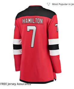 Women's Dougie Hamilton Jersey - New Jersey Devils Red Breakaway Player 2