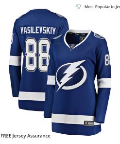 Women’s Vasilevskiy Jersey – Tampa Bay Lightning Blue Breakaway Player