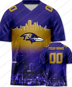 Custom Jerseys Football Baltimore Ravens Shirt - Personalized Name & Number - Unique Fan Gear