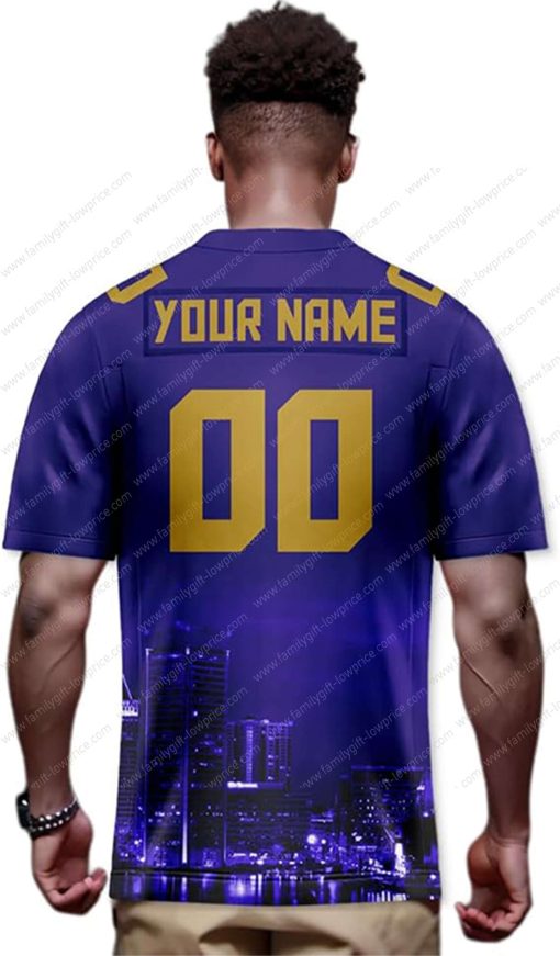 Custom Jerseys Football Baltimore Ravens Shirt – Personalized Name & Number – Unique Fan Gear