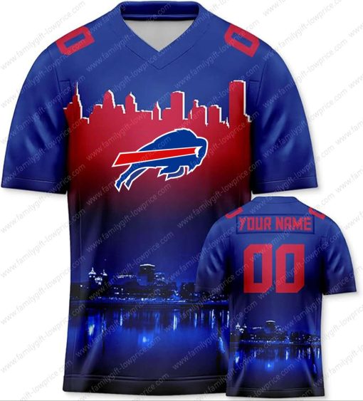 Custom Jerseys Football Buffalo Bills Shirts for Women & Men – Personalized Name & Number – Unique Fan Gear