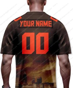 Custom Jerseys Football Cleveland Browns Tee Shirts - Personalized Name & Number - Unique Fan Gear 1