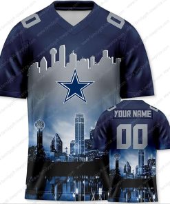 Custom Jerseys Football Dallas Cowboy T Shirt - Personalized Name & Number - Unique Fan Gear