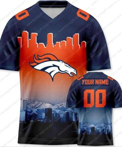 Custom Jerseys Football Denver Broncos Shirts - Personalized Name & Number - Unique Fan Gear