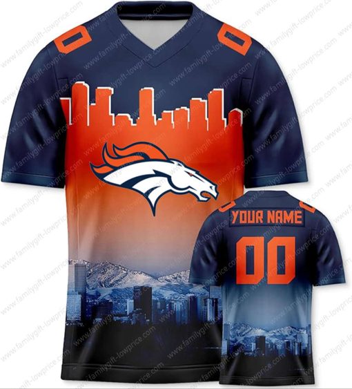 Custom Jerseys Football Denver Broncos Shirts – Personalized Name & Number – Unique Fan Gear