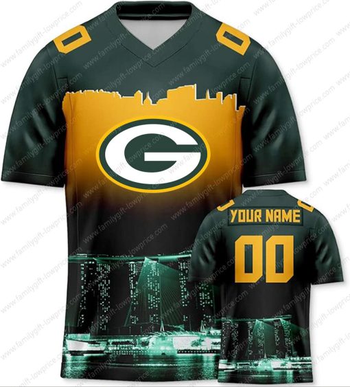Custom Jerseys Football Green Bay Packers Shirt – Personalized Name & Number – Unique Fan Gear
