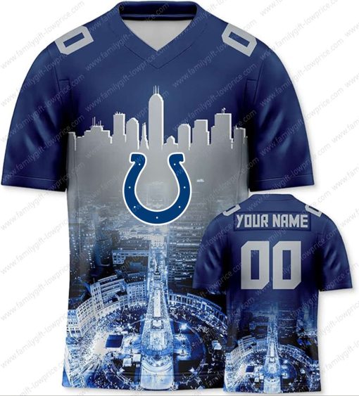 Custom Jerseys Football Indianapolis Colts Shirt – Personalized Name & Number – Unique Fan Gear