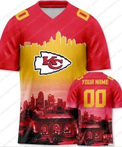 Custom Jerseys Football Kansas City Chiefs T-Shirts - Personalized Name & Number - Unique Fan Gear