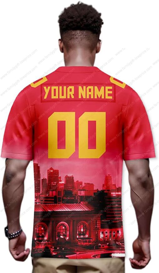 Custom Jerseys Football Kansas City Chiefs T-Shirts – Personalized Name & Number – Unique Fan Gear