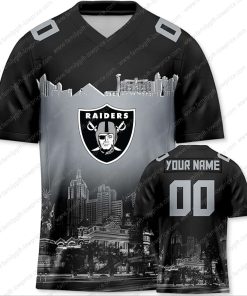 Custom Jerseys Football Las Vegas Raiders T Shirt - Personalized Name & Number - Unique Fan Gear