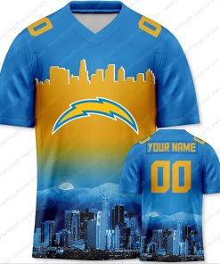 Custom Jerseys Football Los Angeles Chargers Shirt - Personalized Name & Number - Unique Fan Gear
