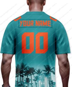 Custom Jerseys Football Miami Dolphins Shirts for Women Men - Personalized Name & Number - Unique Fan Gear 1