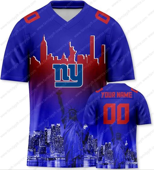 Custom Jerseys Football New York Giants Shirt – Personalized Name & Number – Unique Fan Gear