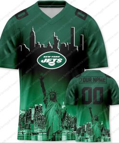 Custom Jerseys Football New York Jets T Shirt - Personalized Name & Number - Unique Fan Gear
