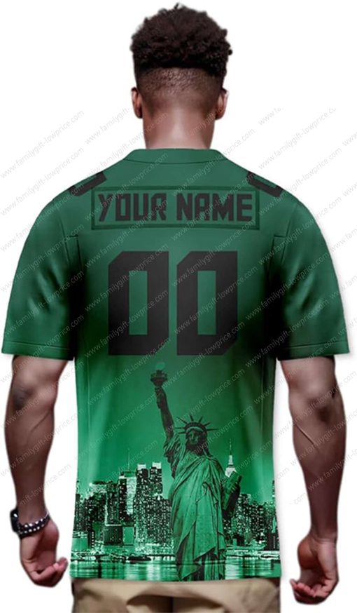 Custom Jerseys Football New York Jets T Shirt – Personalized Name & Number – Unique Fan Gear