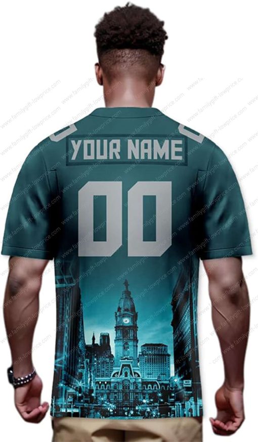 Custom Jerseys Football Philadelphia Eagles Shirt – Personalized Name & Number – Unique Fan Gear