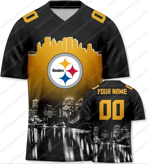 Custom Jerseys Football Pittsburgh Steelers Shirts – Personalized Name & Number – Unique Fan Gear