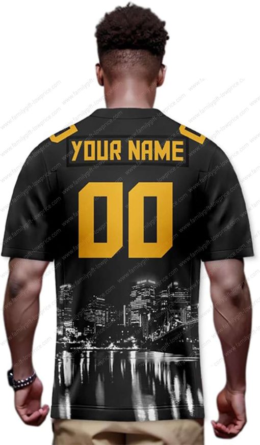 Custom Jerseys Football Pittsburgh Steelers Shirts – Personalized Name & Number – Unique Fan Gear