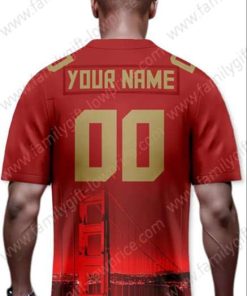 Custom Jerseys Football San Francisco 49ers T-Shirts - Personalized Name & Number - Unique Fan Gear 1