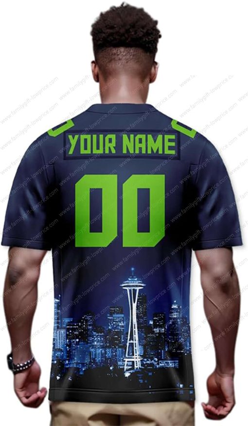 Custom Jerseys Football Seattle Seahawks Shirts – Personalized Name & Number – Unique Fan Gear