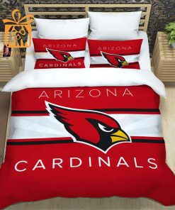 Arizona Cardinals Bed Sheets NFL Set, Custom Cute Bed Sets with Name & Number, Arizona Cardinals Gifts 5