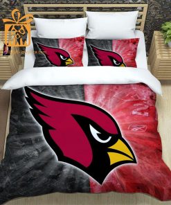 Arizona Cardinals Bed Sheets NFL Set, Custom Cute Bed Sets with Name & Number, Arizona Cardinals Gifts 4