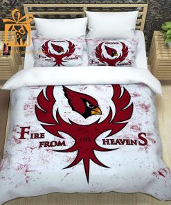 Arizona Cardinals Bed Sheets NFL Set, Custom Cute Bed Sets with Name & Number, Arizona Cardinals Gifts 3