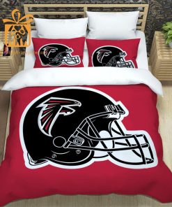 Atlanta Falcons Bed Set NFL Set, Custom Cute Bed Sets with Name & Number, Atlanta Falcons Gifts 2