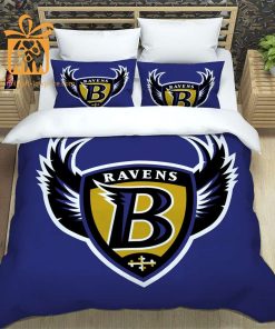 Ravens Bed Set Custom Cute Bed Sets with Name & Number, Baltimore Ravens Gifts 3