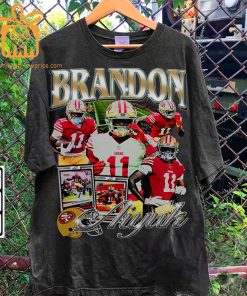 Brandon Aiyuk Retro T-Shirt – 90s Vintage NFL Shirts – Oversized American Football T-Shirt