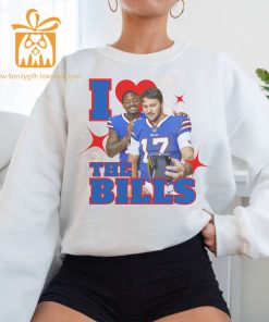 Buffalo Bills Love Sweatshirt Josh Allen Stefon Diggs NFL Gear Funny Football Apparel for Bills Mafia 1