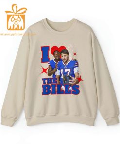 Buffalo Bills Love Sweatshirt Josh Allen Stefon Diggs NFL Gear Funny Football Apparel for Bills Mafia 3