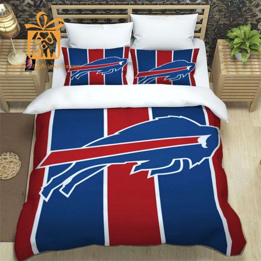 Buffalo Bills Bedding Custom Cute Bed Sets with Name & Number, Buffalo Bills Gifts