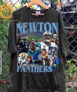 Cam Newton Retro T-Shirt – 90s Vintage NFL Shirts – Oversized American Football T-Shirt