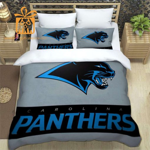 Carolina Panthers Bed Sheets Custom Cute Bed Sets with Name & Number, Carolina Panthers Gifts