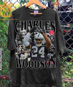 Charles Woodson Retro T-Shirt – 90s Vintage NFL Shirts – Oversized American Football T-Shirt