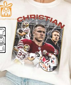 Christian McCaffrey San Francisco Football Shirt Unisex 49ers Vintage Fan Gift Perfect for Christmas 1