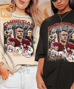 Christian McCaffrey San Francisco Football Shirt Unisex 49ers Vintage Fan Gift Perfect for Christmas 2