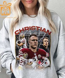Christian McCaffrey San Francisco Football Shirt Unisex 49ers Vintage Fan Gift Perfect for Christmas