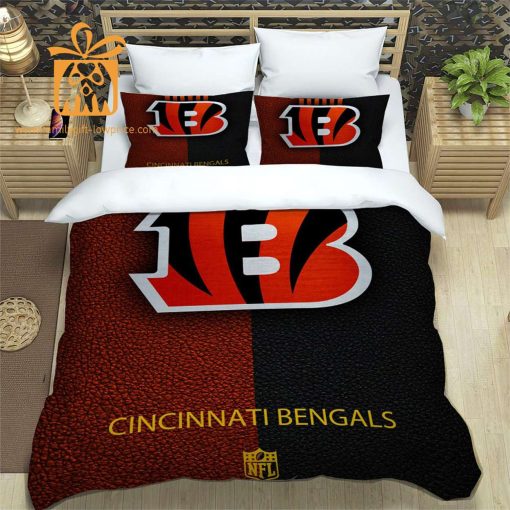 Bengals Bedding Custom Cute Bed Sets with Name & Number, Unique Bengals Gifts